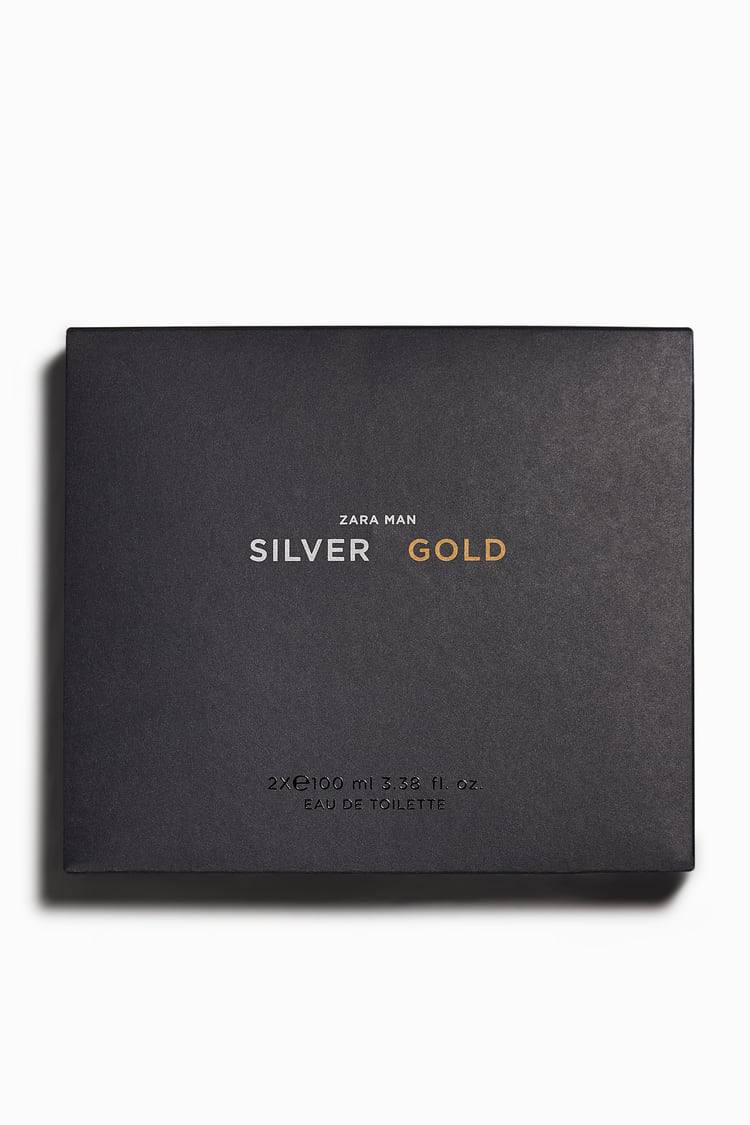 ادو توالت مردانه اصل زارا SILVER + GOLD 100 ML